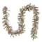 9' X 10" Pre-lit Dunhill® Fir Artificial Christmas Garland with Snow, Red Berries, Cones and 50 Clear Lights